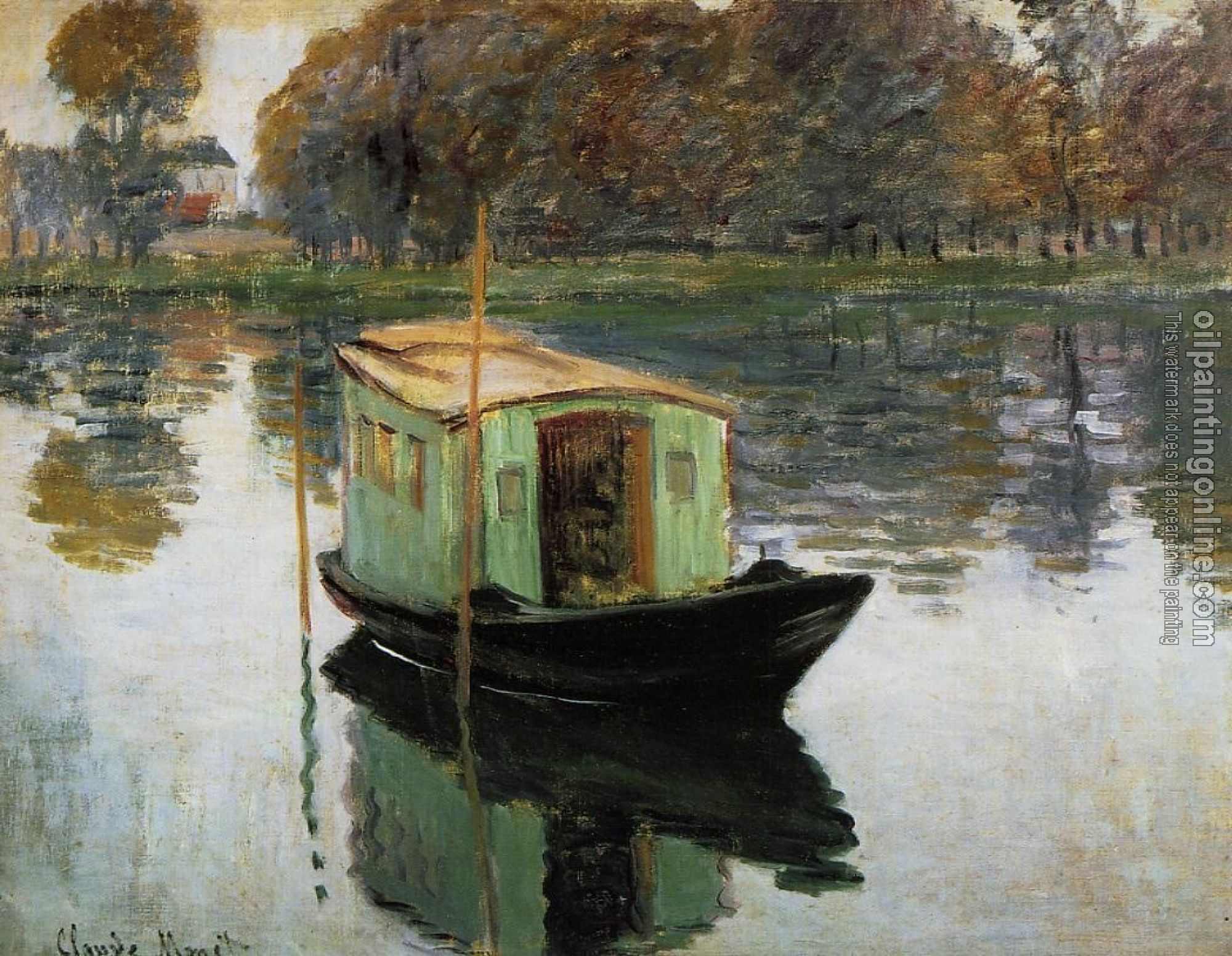 Monet, Claude Oscar - The Studio Boat